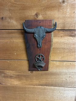 Wall mount bottle opener