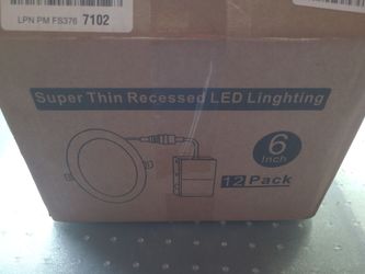 12 pack Super thin Recessed led light 6"