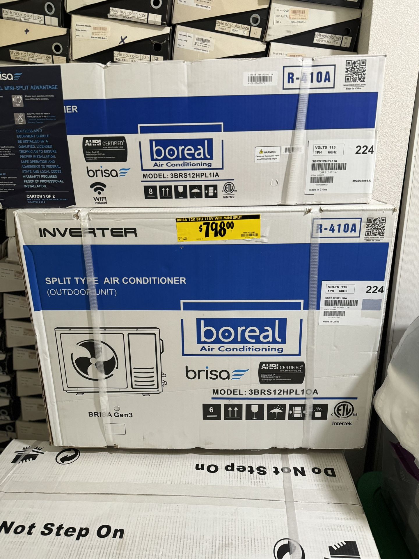 boreal Brisa 12, 000 BTU 1 Ton Smart Home Inverter Driven Ductless Mini Split Air Conditioner with Heat Pump 115Volt