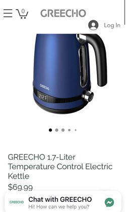Greecho Electric Kettle Temperature Control, 1.7L Electric Tea Kettle