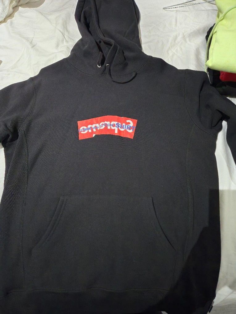 Supreme X Commes Des Garcons Box Logo Hoodie