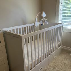 IKEA Crib +Mattress+crib Mobile