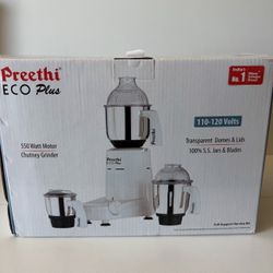 Preethi Eco Plus Mixer Grinder 110-Volt f in , white, 3-jar