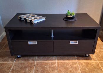 IKEA Besta Jagra Substantial Caster-Mounted TV Stand Cart