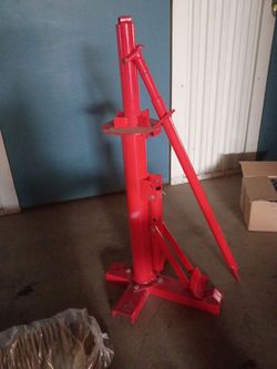Manual Tire Changer Machine Red Steel