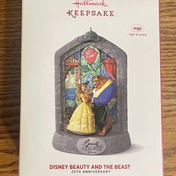 Hallmark Keepsake Disney Beauty And The Beast 25Th Anniversary Holiday Ornament