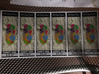 6 Paint ball u.s.a tickets