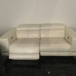 Italian Leather Sofá