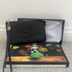 Black GG Wristlet
