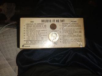 Lincoln vs Kennedy Believe It or Not Coin Set