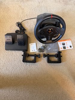 Racing Gaming Wheel and Pedals