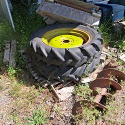 Two TRACTOR TIRES