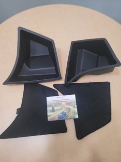 Tesla Model 3 Side Storage Organizer Inserts Set (Left & Right) Black