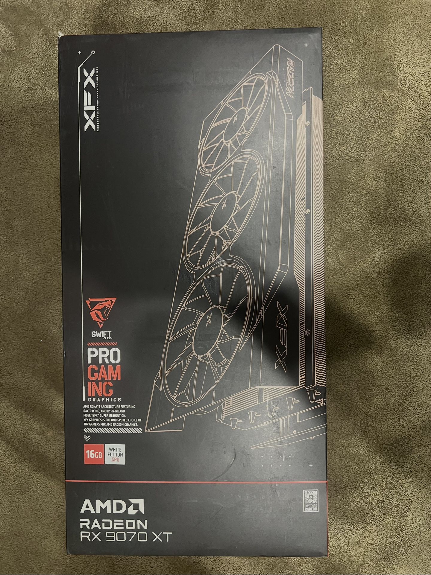 AMD Radeon RX 9070XT XFX Swift White