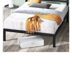 Twin Size Bed Frame With 6 Inch Mattress 