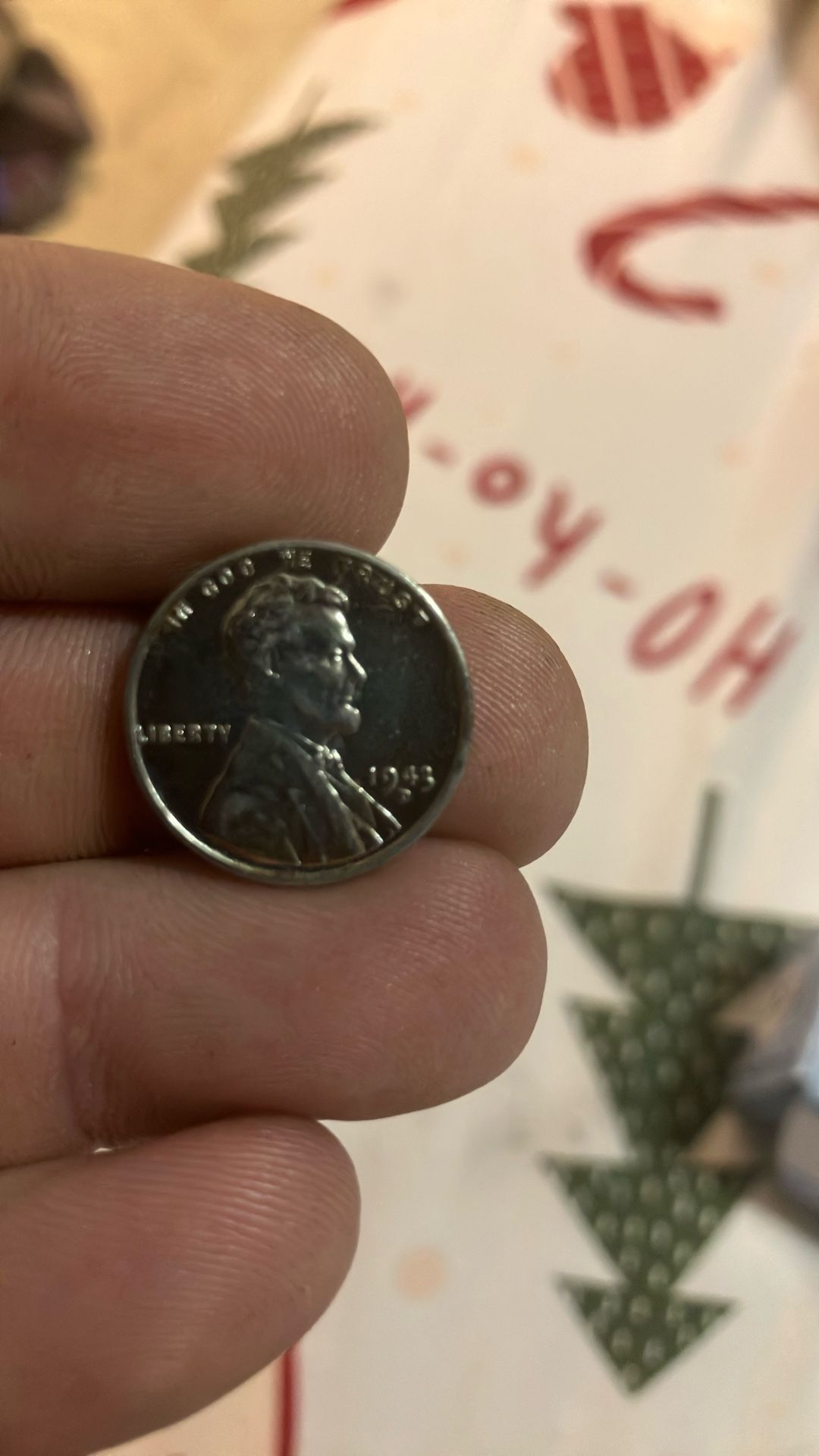 1943 D Steel Wheat Penny w/ Doubling