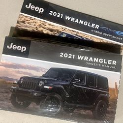 21 Jeep Wrangler JL Owners Manual