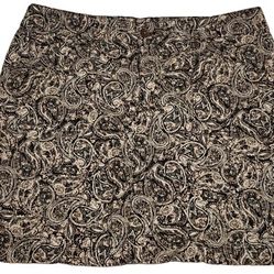 Croft & Barrow Paisley Print Stretchy Skort - Size 16