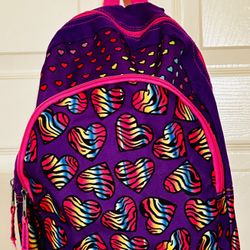 Colorful Heart Pattern Small Backpack.  $5