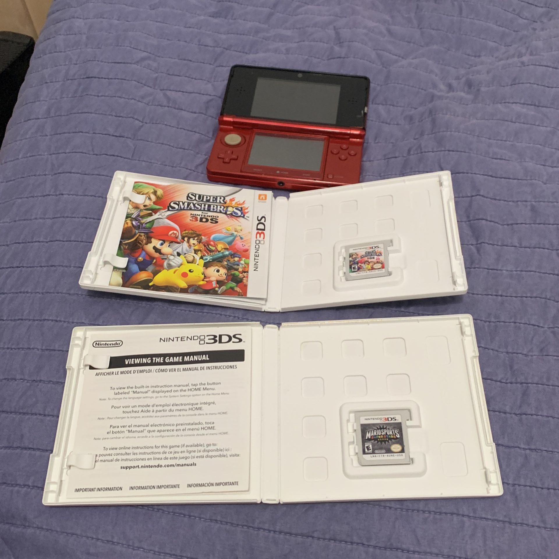 Nintendo 3ds Comes With Super Smash Bros And Mario Sports Superstars  