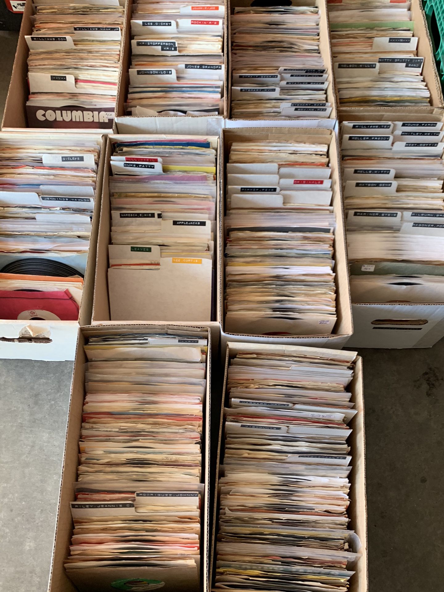 Country records 45s vinyl jukebox