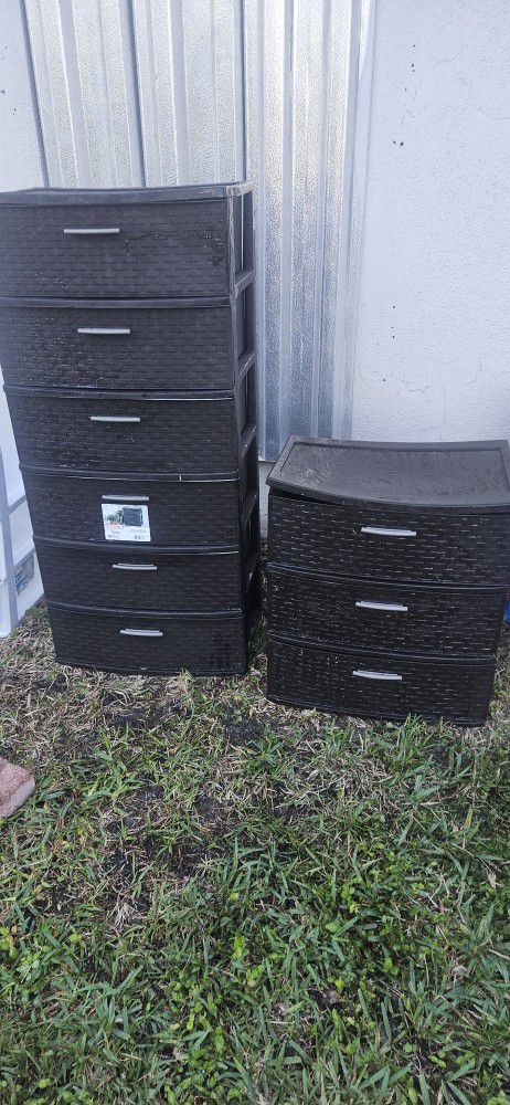 ASSORTED PLASTIC STORAGE DRAWERS $9 AND UP!!!