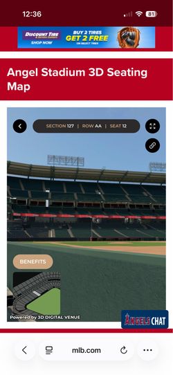 Angel tickets front row tonight 7/21