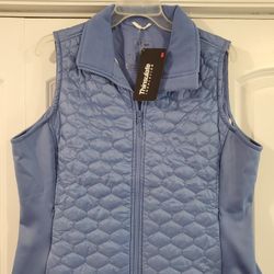 LL Bean Thinsulate Quilted And Fleece  Women's Vest Brand New with tags