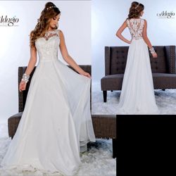 New With Tags Size 16 Adagio Wedding Gown $305