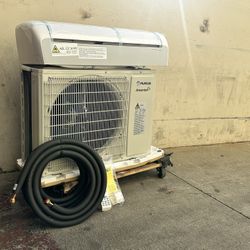 12000BTU DC Inverter 1 Ton Mini Split ac  Air Conditioning AC Cooling And Heat 120volt Quiet 20 Sheer Wi-Fi 