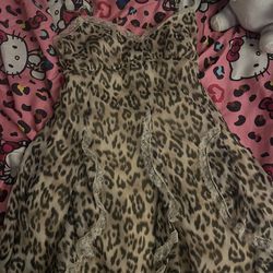 Cheetah print dress