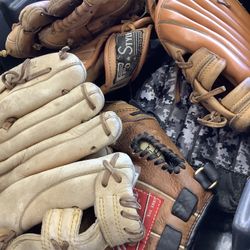 Baseball Gloves - Wilson $5 - Louisville $5 - Adidas $20 - Pro style $ 20 - YOU PICK 