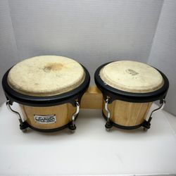 TOCA PLAYERS SERIES WOOD BONGO DRUM SET NATURAL FINISH KAMAN THAILAN (CMP131332)