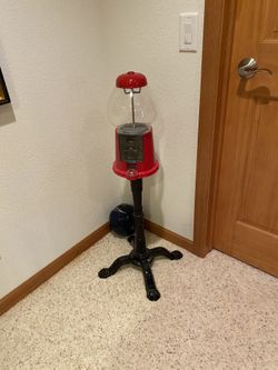 Vintage gum ball machine with stand