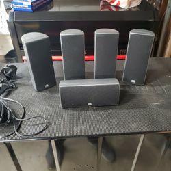 Set of 5 JBL Surround Sound Speakers150SISAT (4) and 150SICEN (1)