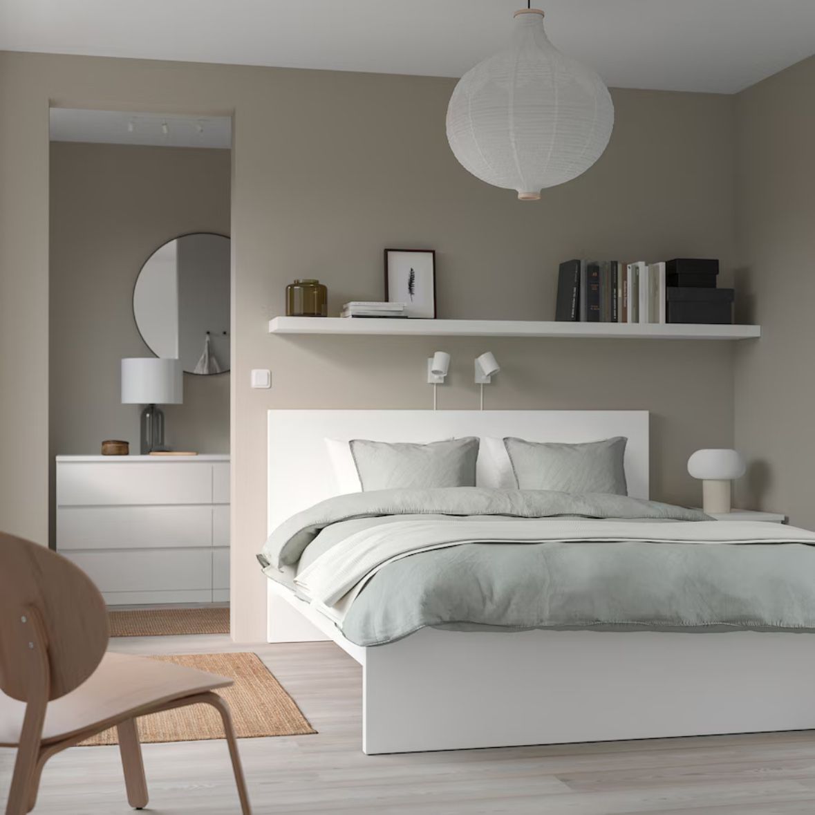 Queen Ikea Malm Bed Frame With Slats