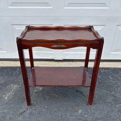 Antique Mid Century 2 Tier Accent Side Table