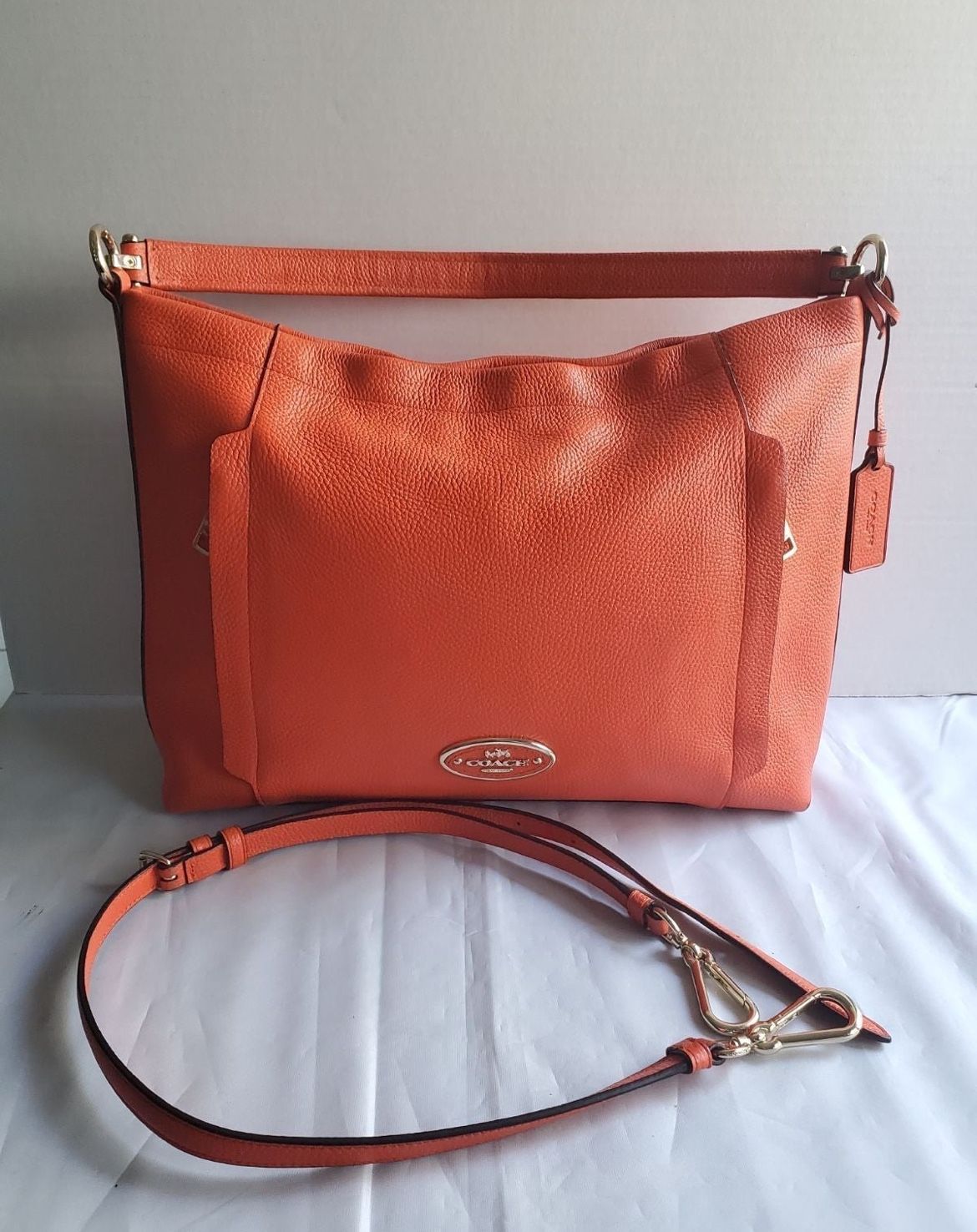 Coach Pebble Leather 2 Way Bag