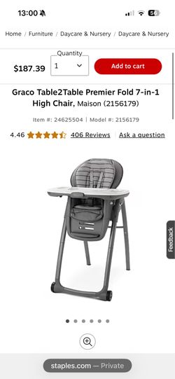 Graco Table2Table Premier Fold 7-in-1 High Chair