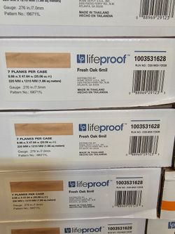 Lifeproof Fresh Oak 6mil Vinyl Plank Flooring