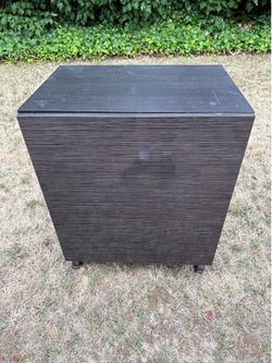 Black Wood Nightstand Cabinet With Shelve !!!!