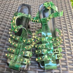 Green Bean Jelly Shoes