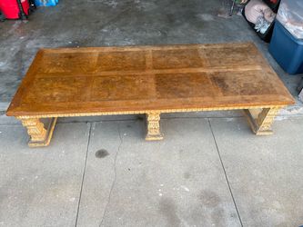 Solid wood table