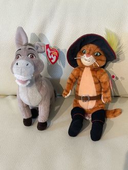 Puss In Boots and Donkey from Shrek Ty’s retried 2007 exclusive