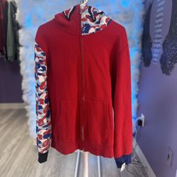 RARE Bape Full Zip Hoodie PSG 