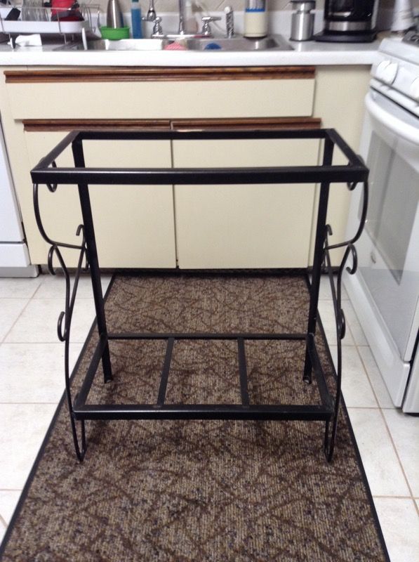 vintage scroll design Metal 20 gallon fish tank Aquarium stand
