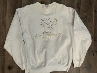 Vintage Key West Florida Crewneck Sweatshirt XL made in USA sweater palm trees