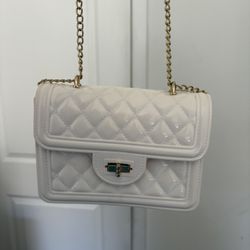white purse