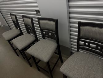 Elements International Amherst Dark Pub Chairs