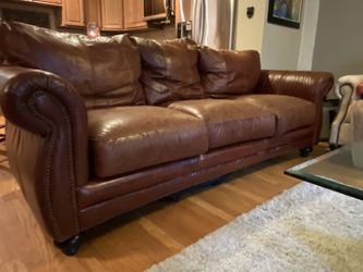 Top Grain Leather Couch